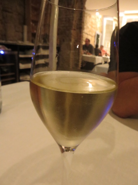 Started with a crisp vino blanco