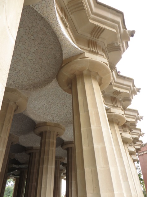 The columns look like a cartoon version of the classic Roman columns we so often see