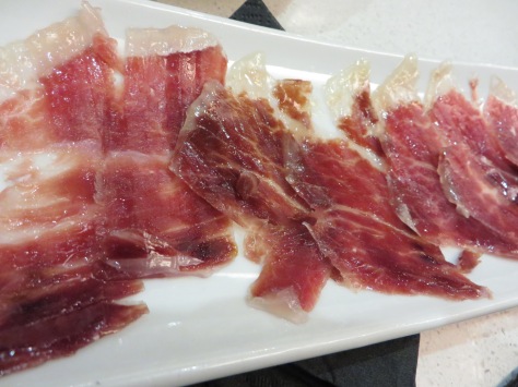 Jamon Iberico-- one bite of this here, obliterated all cured meats I'd ever tasted prior. It is an art masterpiece on a plate.