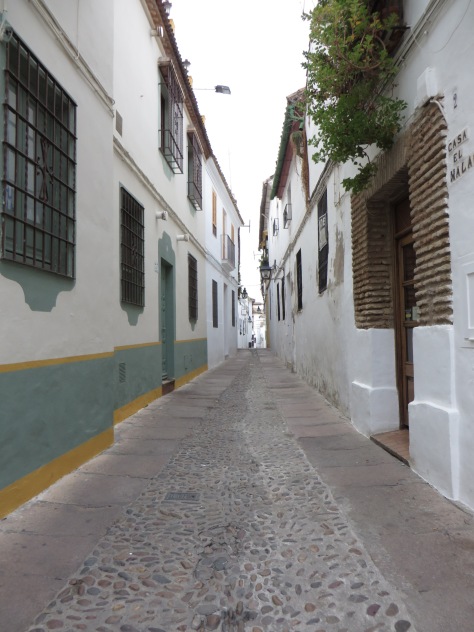 Walking the lovely narrow streets in the old town of Cordoba
